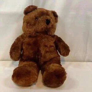 HOUSE OF LLOYD PLUSH SANTA BEAR DARK BROWN